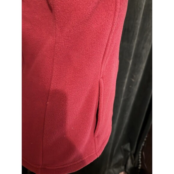 Rare Vintage LL Bean Red Fleece Vest New With Tags Womens Size Medium - Picture 3 of 14